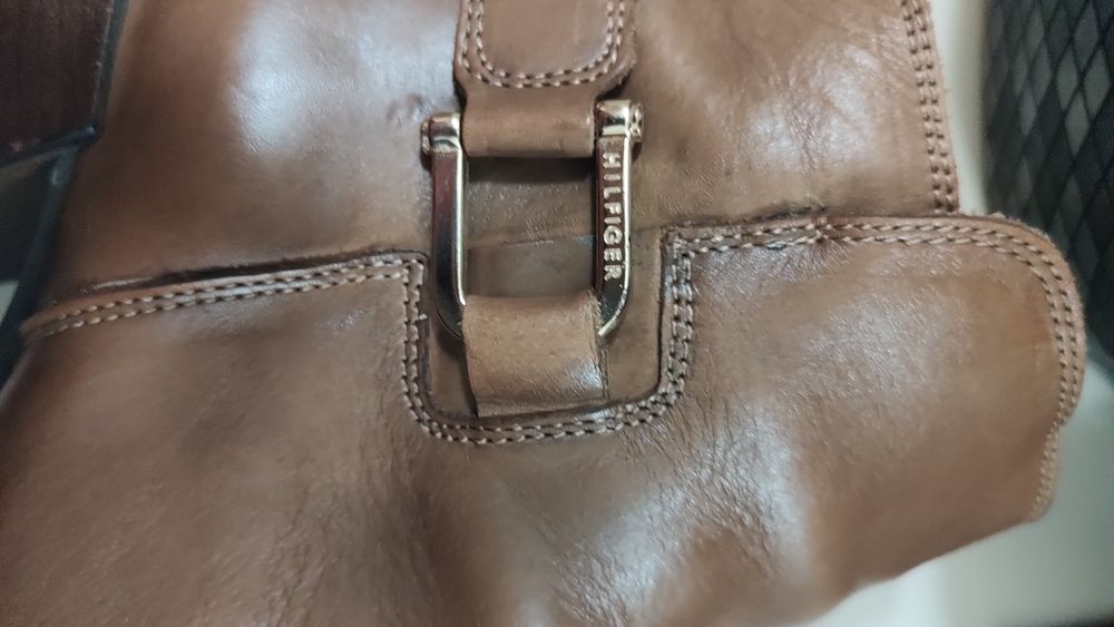 Botine piele naturala Tommy Hilfiger