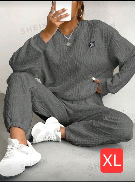 TRENING DAMĂ  XL 2 buc.roz și gri