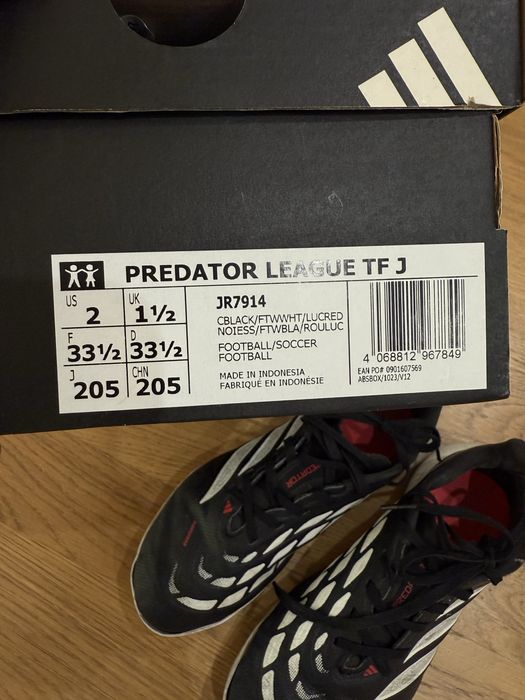 Сороконожки ADIDAS PREDATOR р.33,5