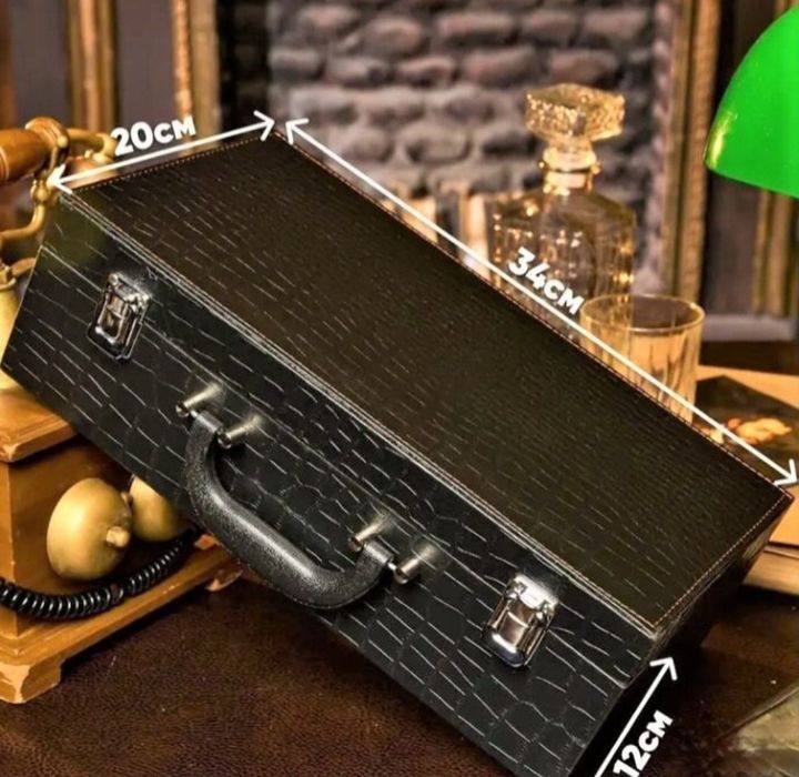 Подарок рюмки перевёртыши в кейсе