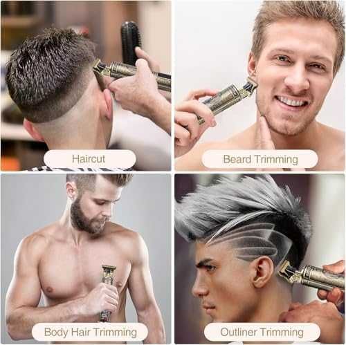 Нова Безжична машинка за мъже подстригване с титаниево T-острие USB-C
