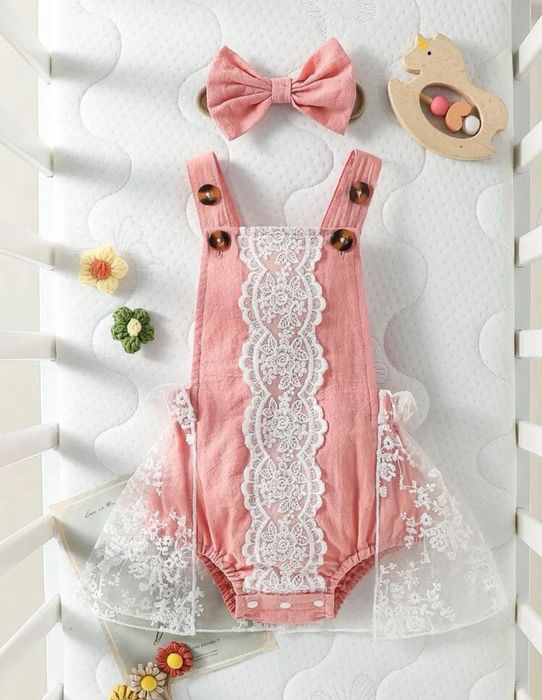 Body/ romper / jumpsuite bebe fetita nou 1-3l, 3-6l, 6-9l, 12-18l