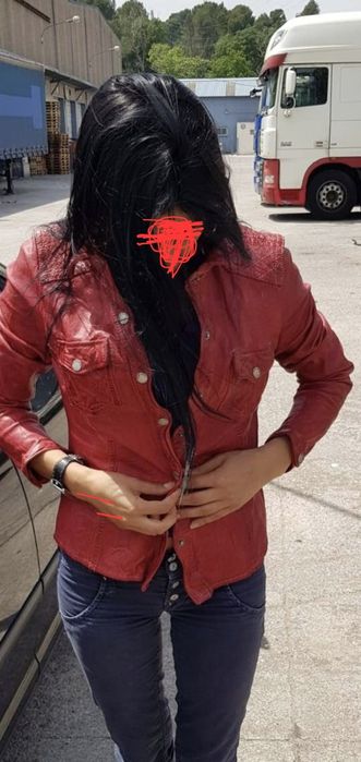 Geacă-cămașă piele deosebit de frumoasă. Mărimea S. FREAKY NATION. 800