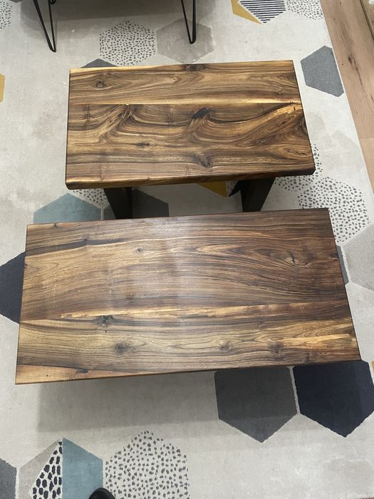 Vand masuta cafea din lemn de nuc