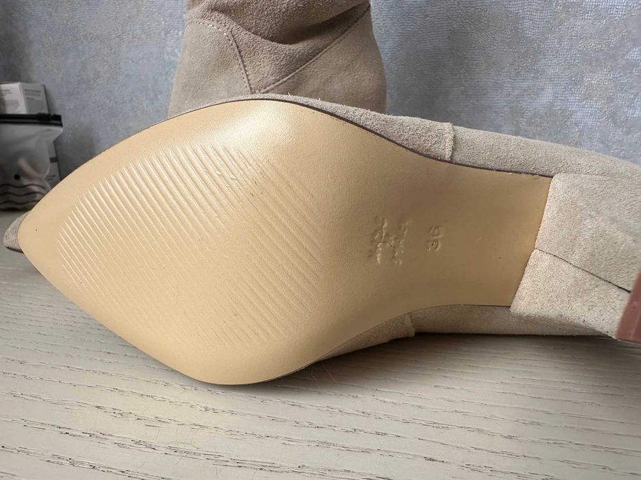 полусапожки замшевые