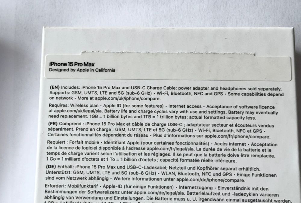 Apple iPhone 15 Pro Max 256GB Natural Titanium Smartphone with Origina