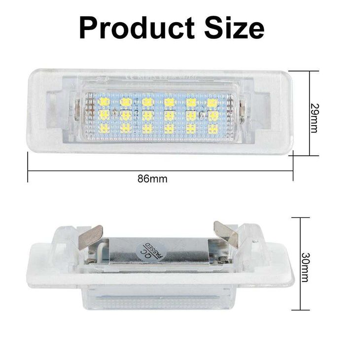 LED плафони регистрационен номер за Mercedes W210 W202