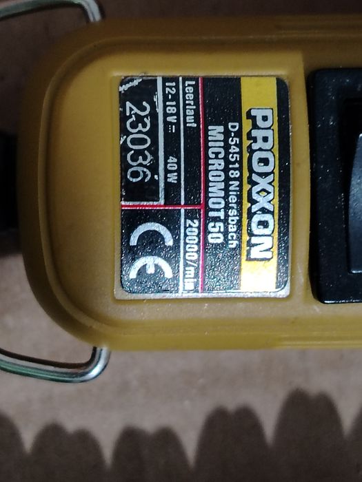 Unealta multifunctionala pentru gaurit, slefuit, frezat, Proxxon Micromot 50, 40 W, 20000 rpm
12 - 18v