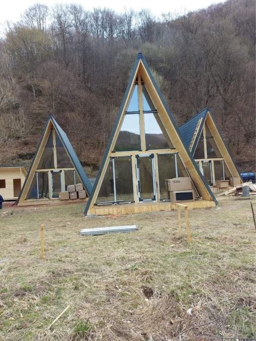 Construim cabane din lemn tip A