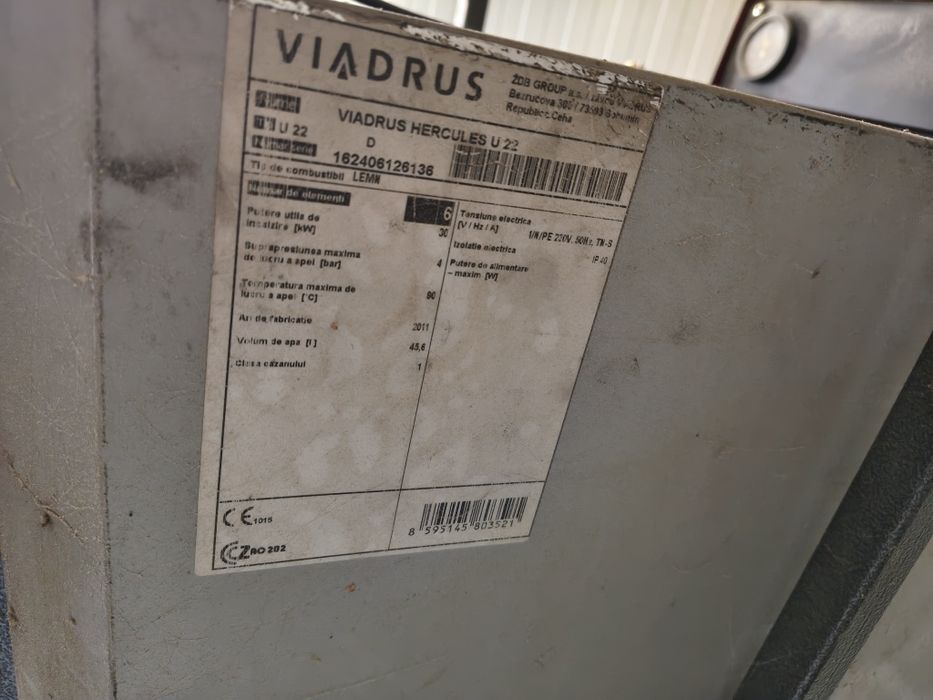 Centrala Viadrus 30Kw Peleti