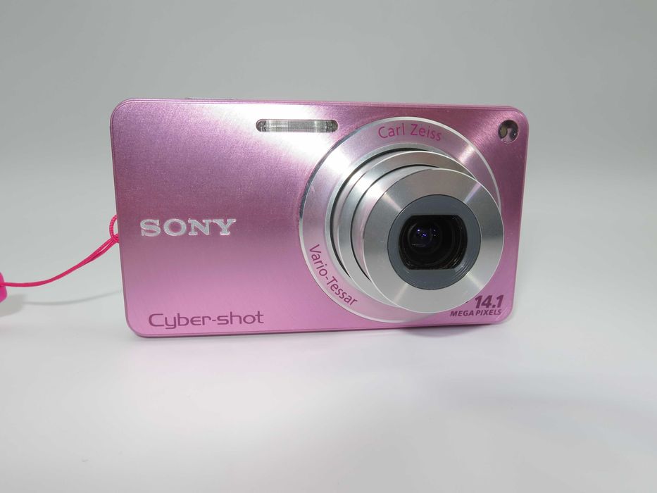 Sony CyberShot W350 розов компактен фотоапарат, дигитална камера - НОВА - ползвана веднъж - пълен комплект - Отлична