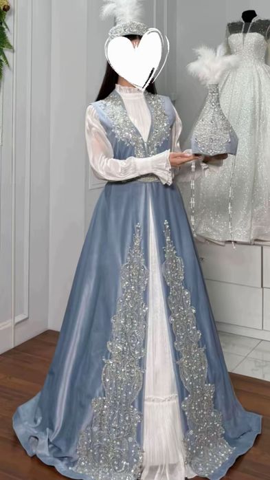 Казахское свадебное платье напрокат