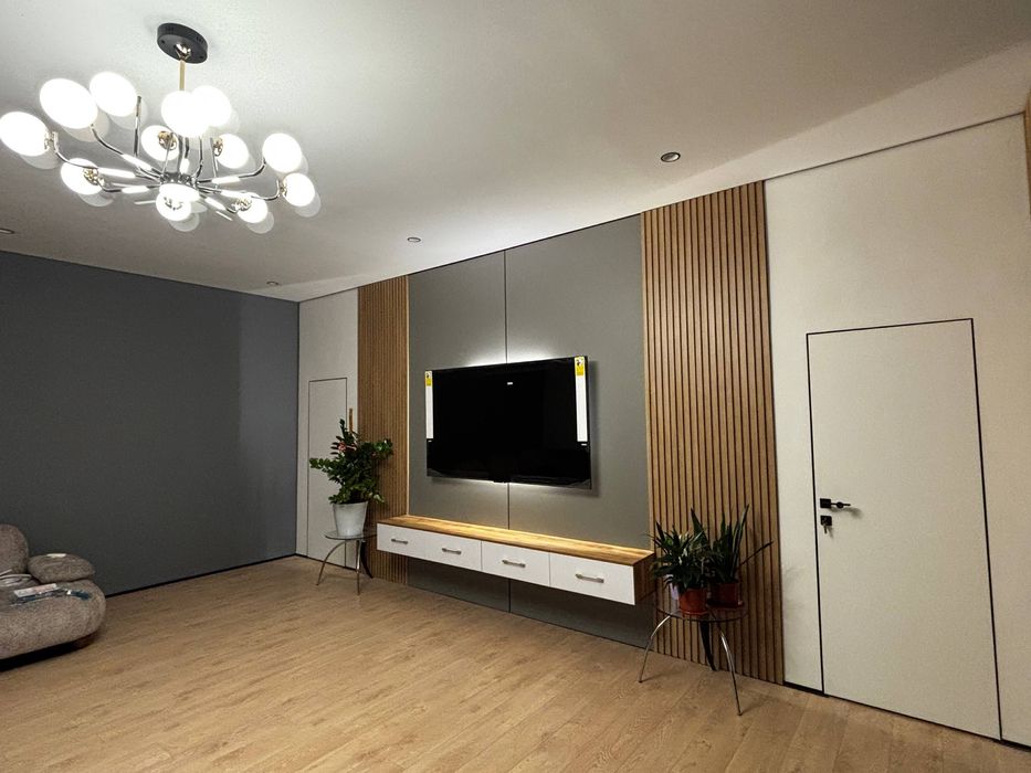 Tв зона на стену | Дизайн из ПВХ-панелей