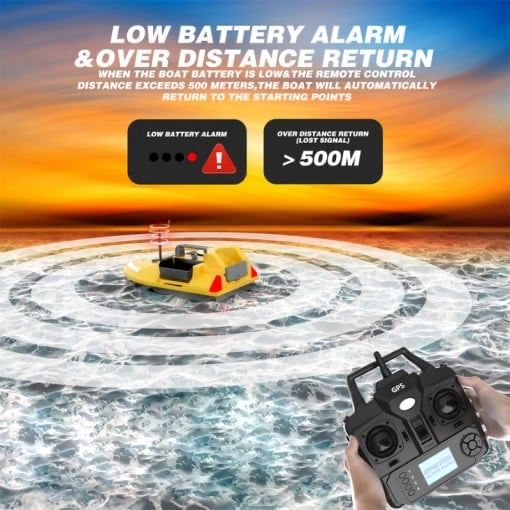 Barcă Nadit și Momit V020,GPS,3 cuve,2kg,500m