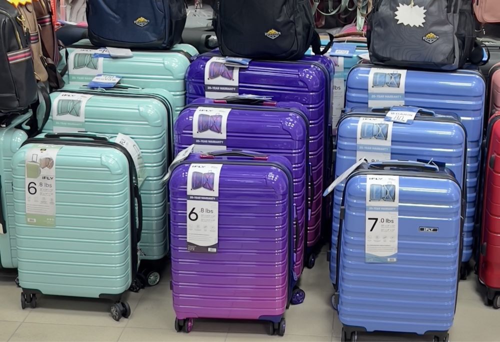 WeTravel пътнически куфар комплект 3бр колела 360°+разширител 5см