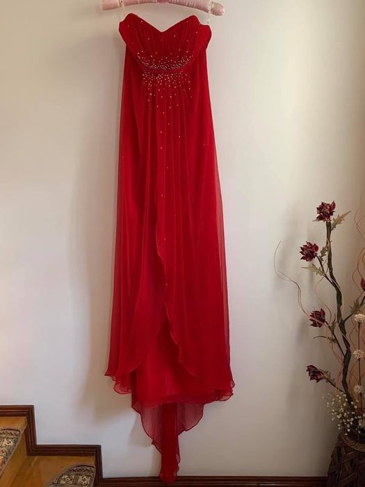 Rochie de mătase naturală cu cristale Swarowski