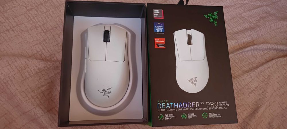 Mouse Razer Deathadder V3 pro white edition wireless