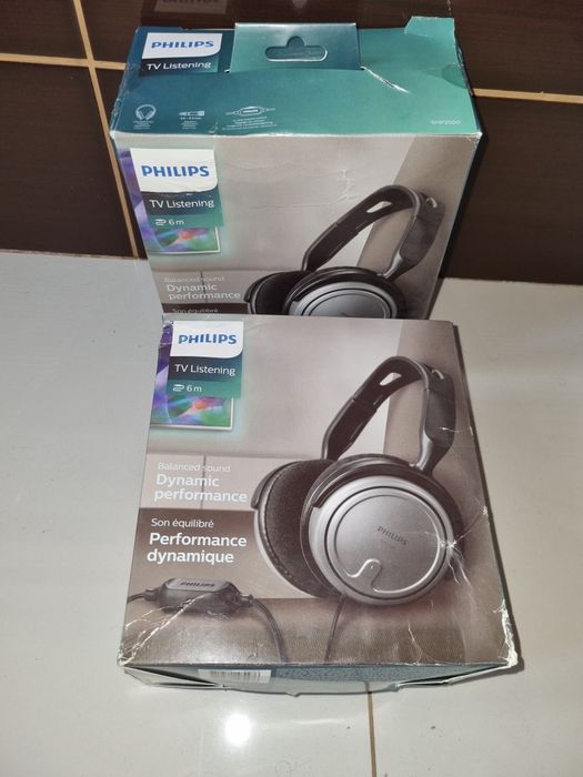 Casti Audio Over-Ear Philips, SHP2500, cu fir 6 m, Negru Gri