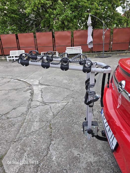 Suport auto 4 biciclete Peruzzo Arezzo 667/4 cu prindere pe carligul de remorcare