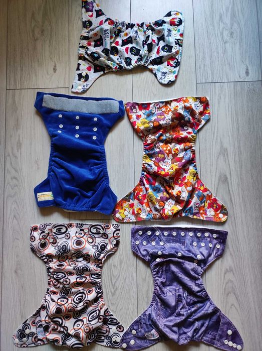 Многократни пелени - 5 броя + 2 подарък, 4 големи подложки