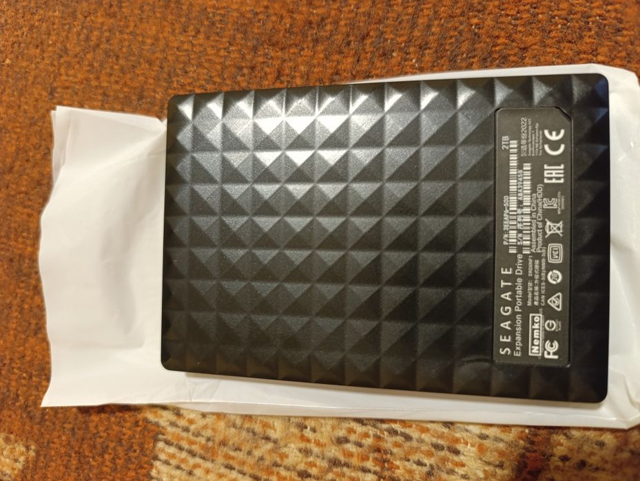 Външен твърд диск Seagate Expansion Portable 2TB, USB 3.0, Черен