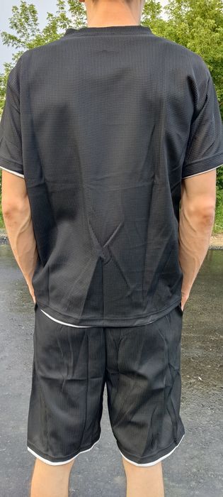 повседневный костюм футболка шорты комплект