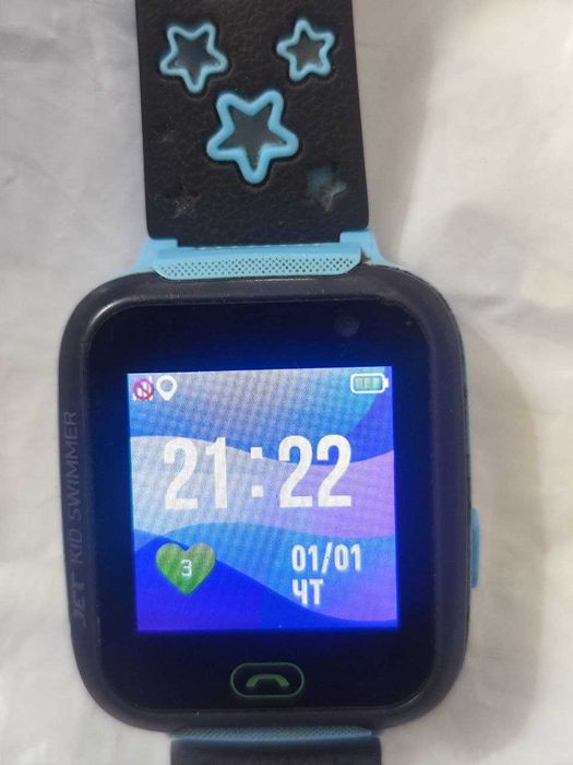 детские часы трэкер Jet Kid Swimmer Blue