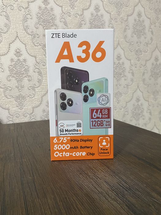 ZTE Blade A36 (чёрный/қара)
