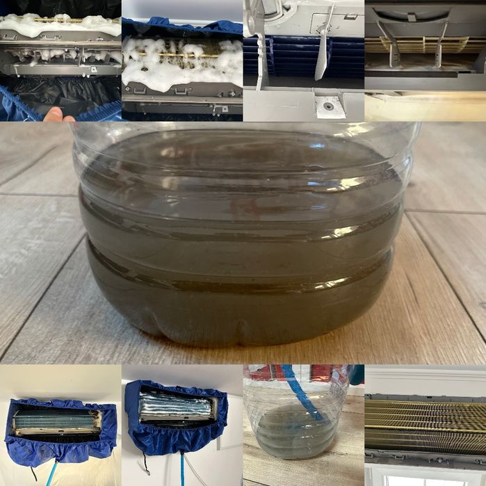 Igienizare/Curatare/Mentenanta. Aparatul de aer condiționat miroase urât, baga cu greutate aer, picura? Igienizare profesională anti-bacteriană în Plo