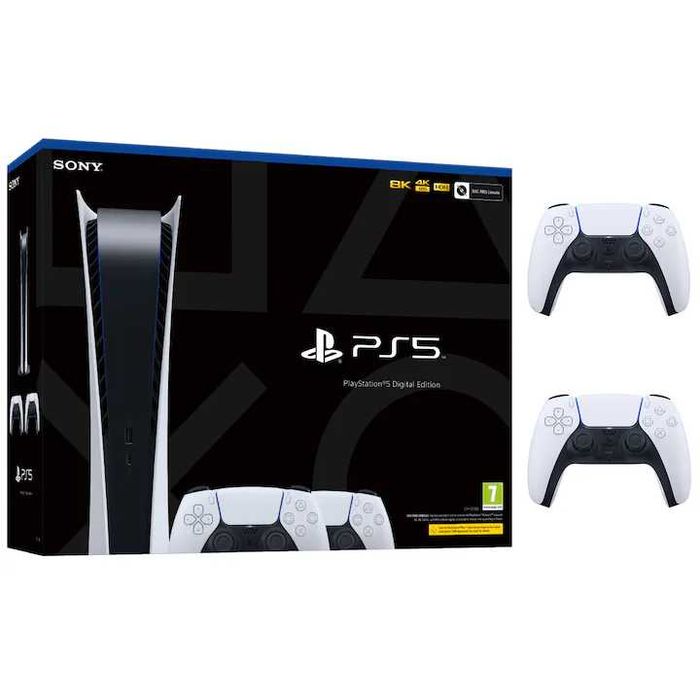 Sony PlayStation 5 Digital Edition 825GB с 2 Dualsense Controller