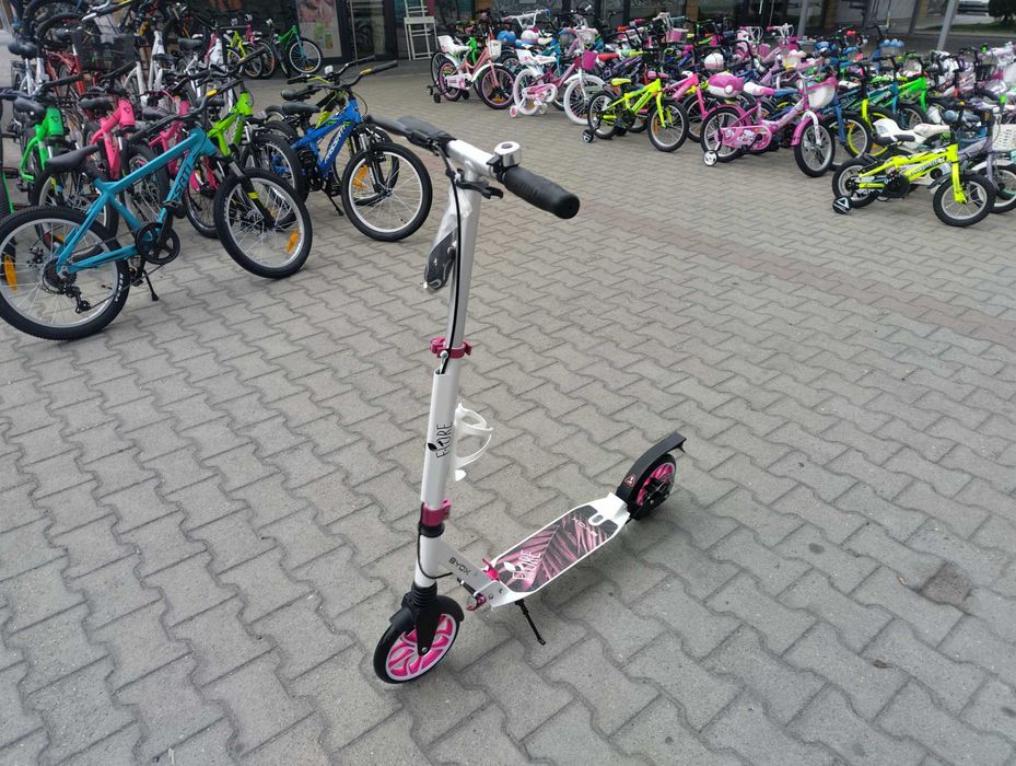 BYOX Детска тротинетка FIORE розов