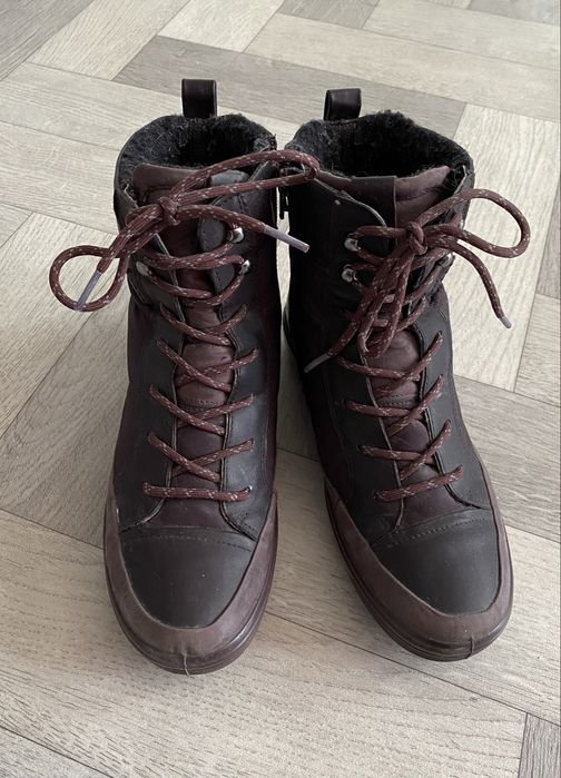 Ботинки зимние Ecco, б/у, бесплатно, 40 размер