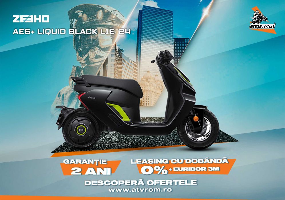 Scuter CFMOTO ZEEHO AE6+ Liquid Black L1e '24