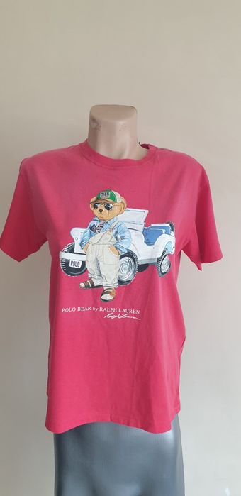 POLO Ralph Lauren Bear Cotton Size M НОВО! ОРИГИНАЛ! Дамска Тениска!