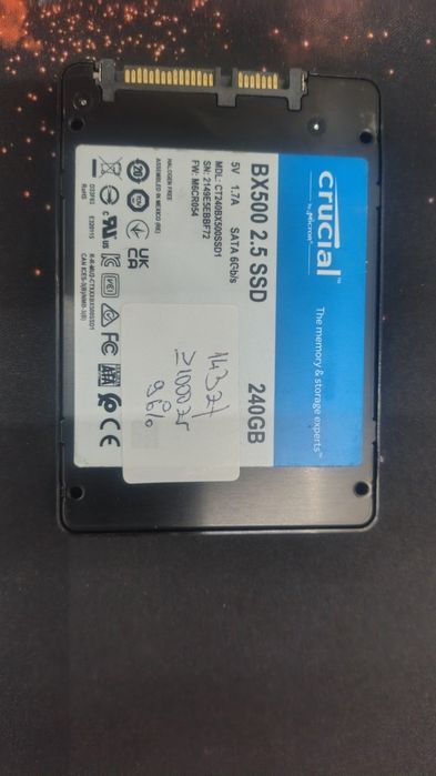 SSD Crucial BX500 de 240 GB