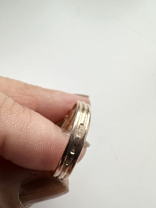 Золотое кольцо поцелуй, советского качества очень стильное