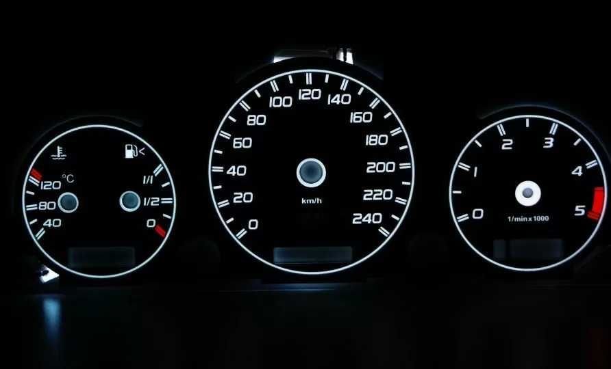 Плазмени циферблати Mercedes ML W163 (98-03), Бял Цвят