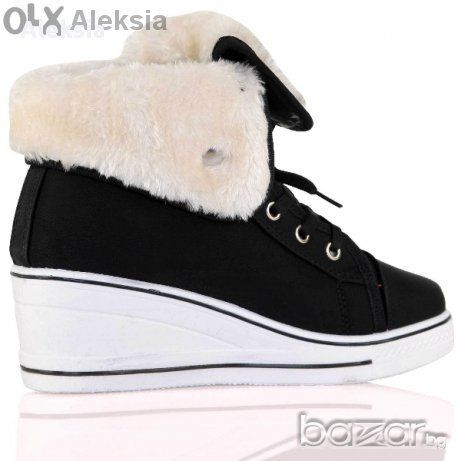 Чисто Нови уникални зимни кецове платформи в два цвята н.37