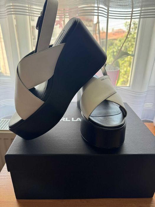 Sandale piele Karl Lagerfeld