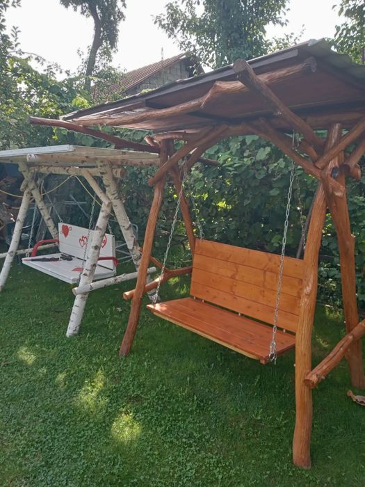 Balansoar de grădină din lemn masiv