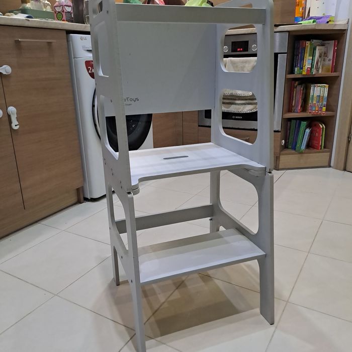 Кула монтесори 3 в 1 бяла