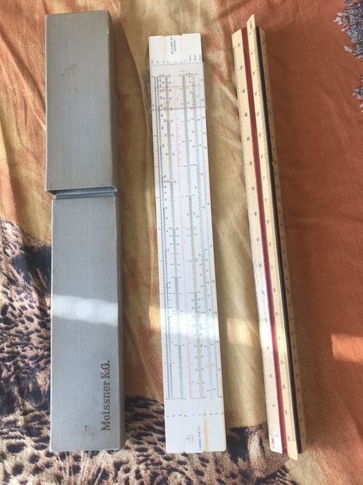 Логаритмична линия Meissner K.G триъгълна мащабна линия учтехпром