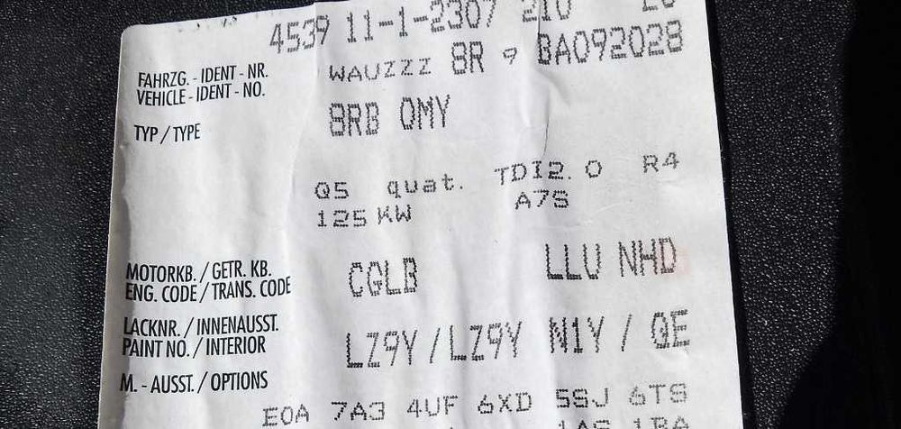 Cutie viteza automata 4x4 cu codul original NHD pentru Audi Q5 (8R)