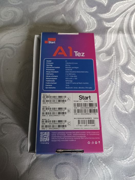 A1 Start tez telefon