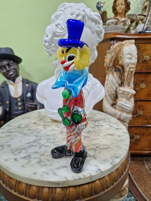 Фигура винтиж Мурано стъкло статуетка