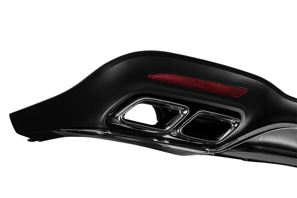 Дифузер W222 S63 AMG FACELIFT с накрайници 2017-2019 за AMG броня