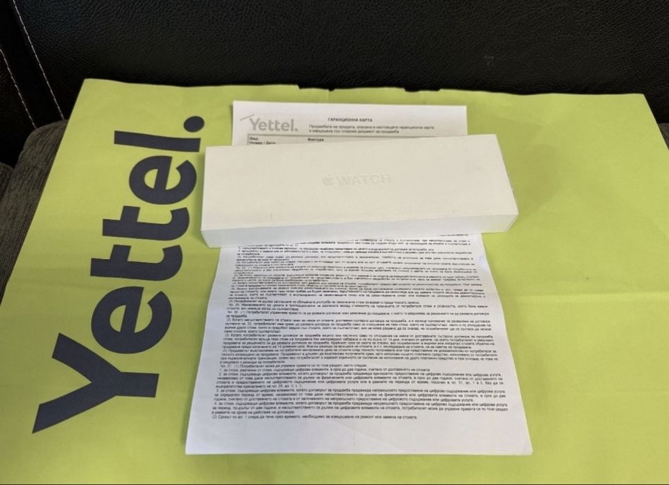 ЗАПЕЧАТАН 42mm Apple watch 10 Yettel Гаранция 2027г. Jet Black / Черен