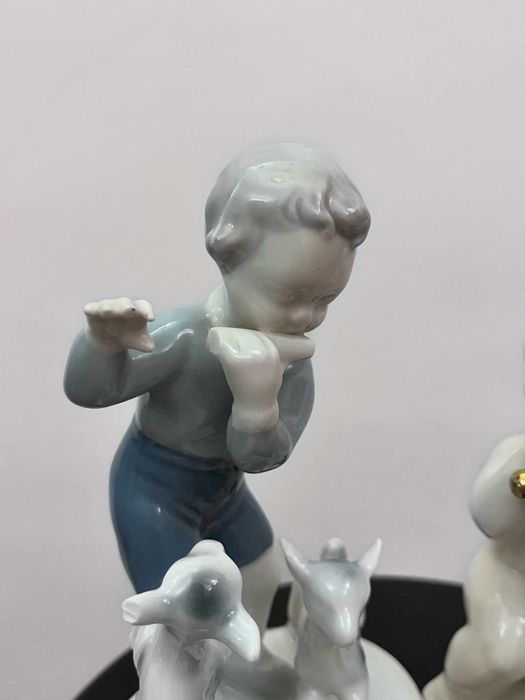 Set trei piese bibelouri vechi W Germania GEROLD din portelan bibelou