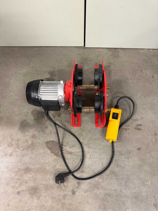 Телфер електрически 1000kg 6m 1600W /Релсова количка за телфер 0.5-1t 300W 13m/min/