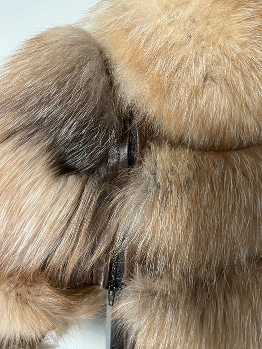 Палто от естествен косъм лисица